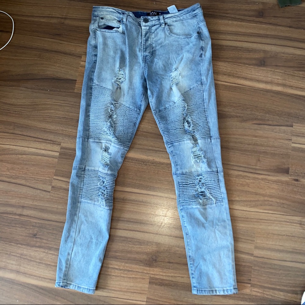 Boohoo ripples skinny